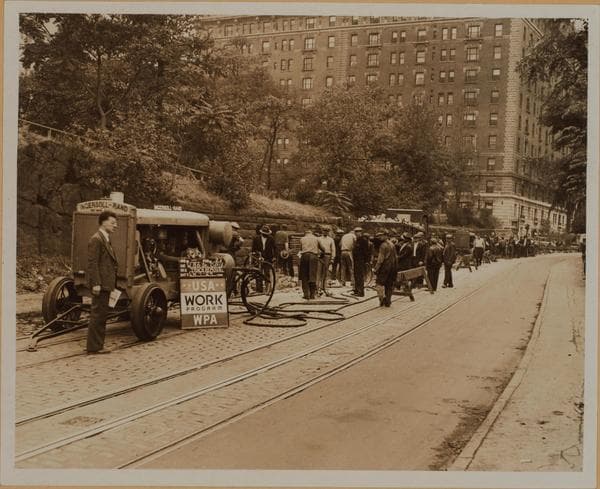 Manhattan: Central Park - Transverse roads., 1936
