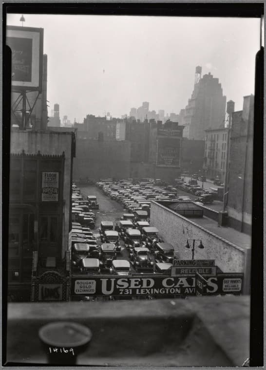 Used Car lot: 731 Lexington Ave.-E. 58th St., Manhattan, 1935