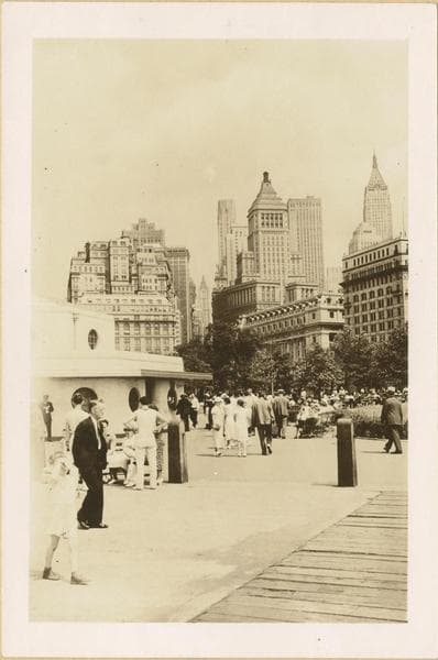 Manhattan: Battery Park new ticket booth., 1936