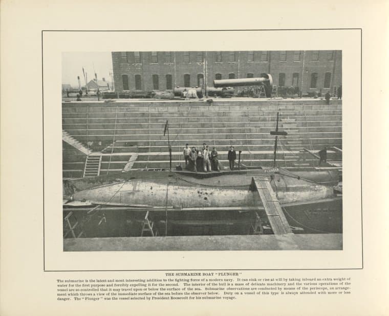The Submarine Boat "Plunger", 1905