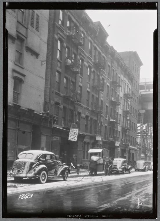 Tenements and storefronts: Sheriff St. - Delancey St., Manhattan, 1938