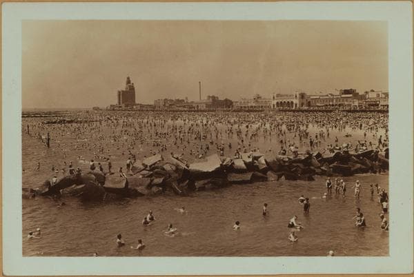 Islands - Coney Island beach - [Half-Moon Hotel - Riegelmann boardwalk.], 1936