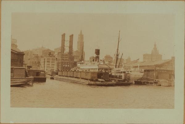 East River - Piers 14-15 - [Municipal Building ; Woolworth Building.], 1925