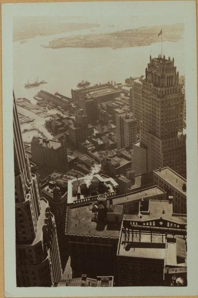 General view - [Manhattan - Wall Street - Bank of Manhattan building (East).], 1933
