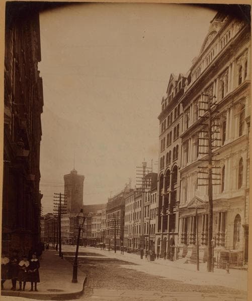 Manhattan: Broad Street - Wall Street, 1885