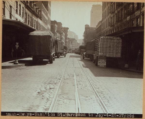 Manhattan: Washington Street - Harrison Street, 1937