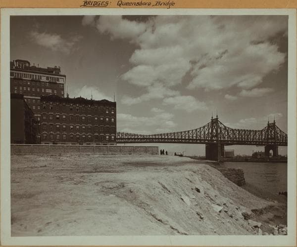 Bridges - Queensboro [Queensborough] Bridge - [East River banks at about 50th Street, Manhattan.], 1932