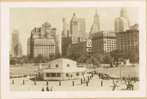 Manhattan: Battery Park new ticket booth., 1936