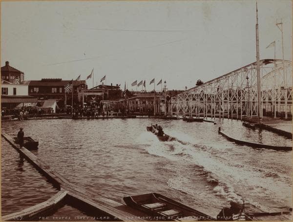 Islands - Coney Island - [Sealion Park - Luna Park - Water ride known as the chute.], 1900