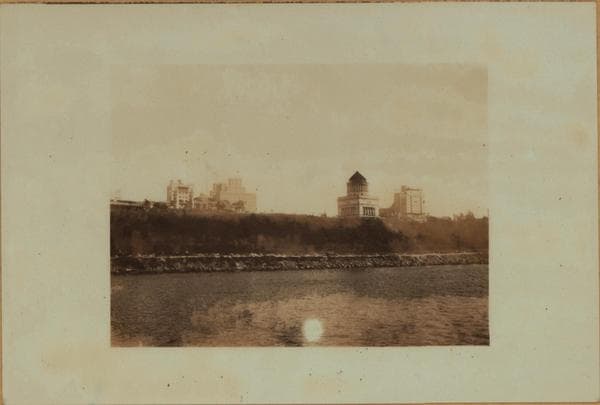 North (Hudson) River - Shore and skyline - Manhattan - 59th Street - George Washington Bridge - [International House of Columbia University.], 1926
