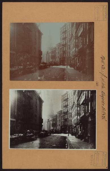 Manhattan: Mott Street - Bayard Street, 1890
