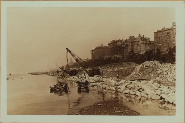 North (Hudson) River - Shore and skyline - Manhattan - 59th Street - George Washington Bridge., 1929–1935