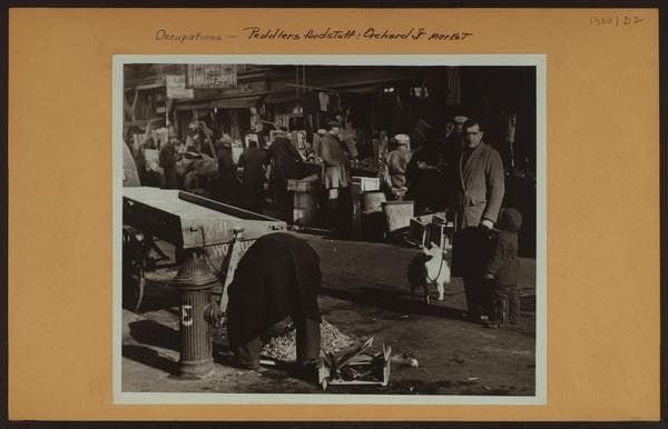 Occupations - Peddlers - Foodstuffs - Orchard Street Market., 1940