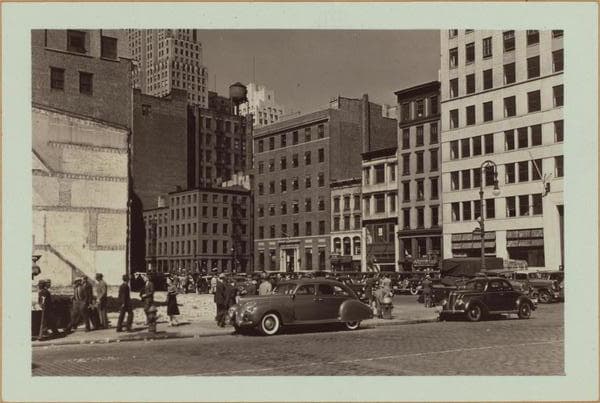 Manhattan: Wall Street - Front Street, 1939