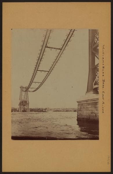 Bridges - Williamsburg Bridge - East River - [Construction.]