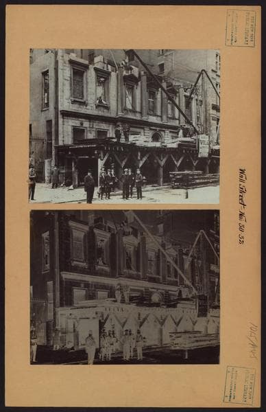 Manhattan: Wall Street - Nassau Street, 1916