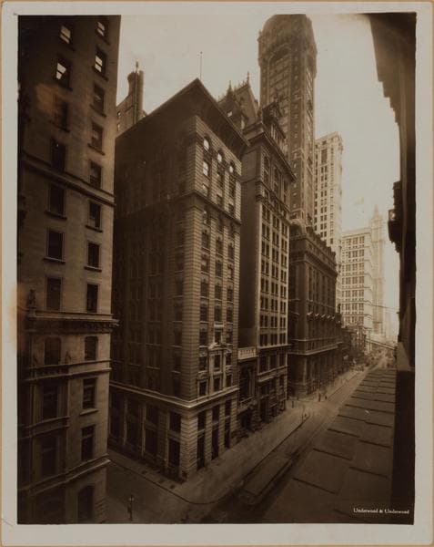 Manhattan: Broadway - Cedar Street, 1922