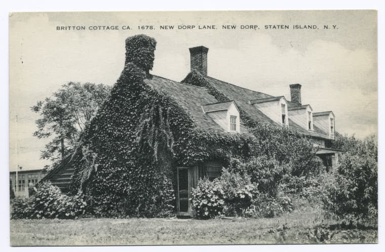 Britton Cottage CA 1678, New Dorp Lane, New Dorp, Staten Island, N.Y.