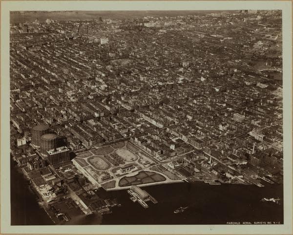 General view - [Aerial view of Manhattan - Jefferson Park and East 111th Street.], 1927