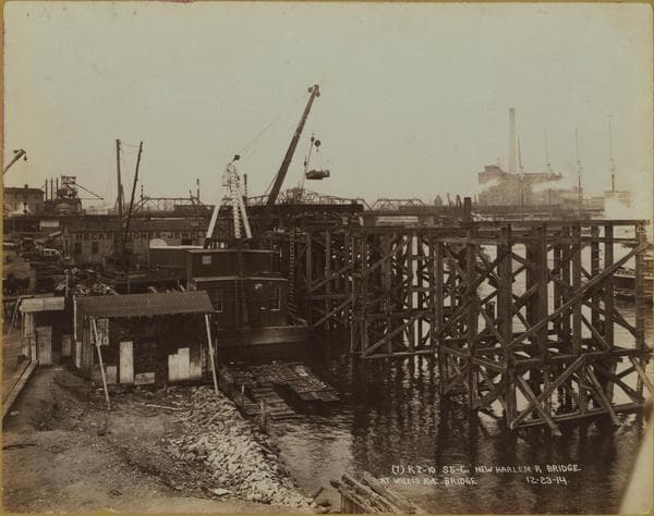Bridges - Harlem River Bridges - Willis Avenue Bridge -[Construction.], 1914
