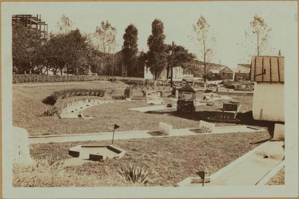 Islands - Rikers Island - [Riker's Island Chapel - Miniature golf course - Baseball diamond - Old prisoners' row.], 1931