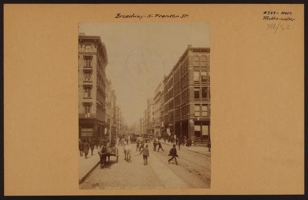 Manhattan: Broadway - Franklin Street, 1890