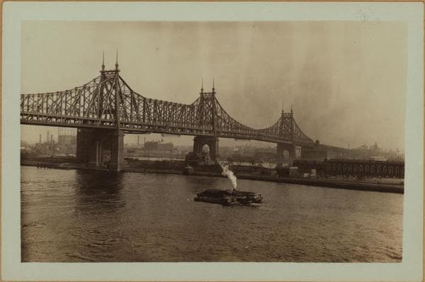 Bridges - Queensboro [Queensborough] Bridge - [River traffic - Welfare Island.], 1925–1928