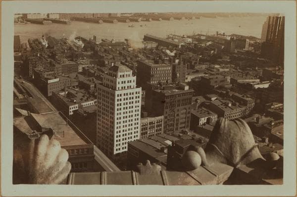 General view - Centre Street - West. [Manhattan: Park Row - Centre Street ; Municipal Building.], 1932–1933
