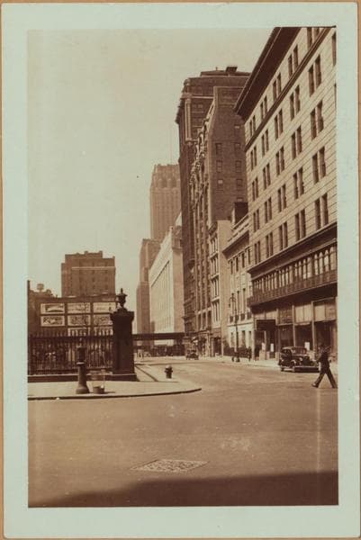 Manhattan: Vesey Street - Broadway, 1937