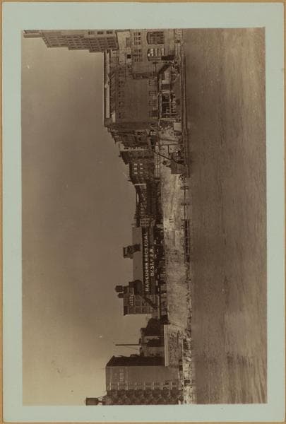 East River - Manhattan shore - [Hagedorn Brothers Coal Company.], 1933–1939