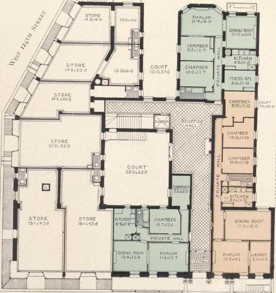 The Hancock, N. W. corner St. Nicholas Avenue and One hundred and twenty-fourth Street., 1908