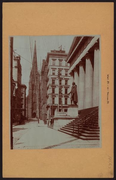 Manhattan: Wall Street - Nassau Street, 1890