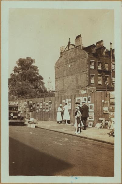 Artists and poets - Greenwich Village., 1933