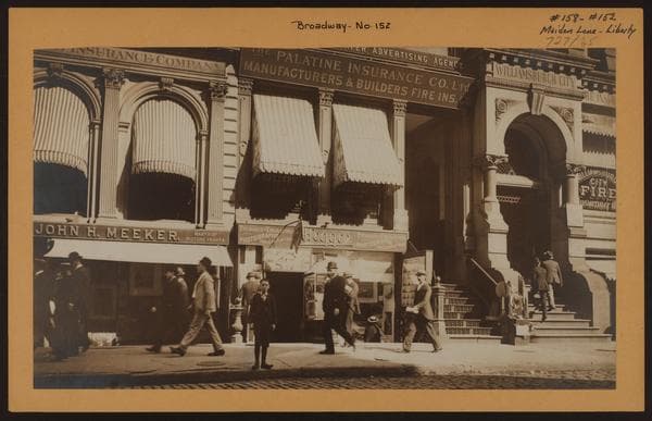 Manhattan: Broadway - Liberty Street, 1883