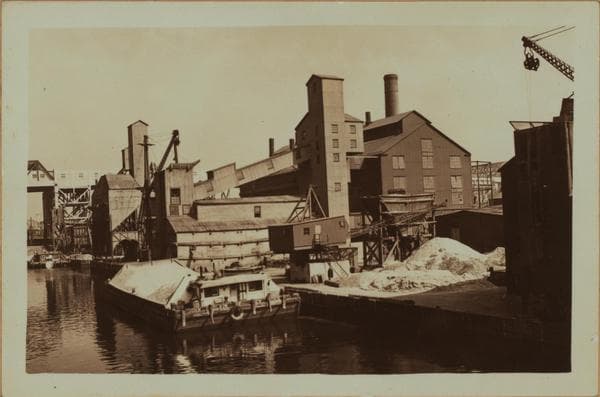Gowanus Canal - Brooklyn - Hamiton Avenue - West 9th Street Bridge - [Brooklyn Union Gas Company]., 1931–1933