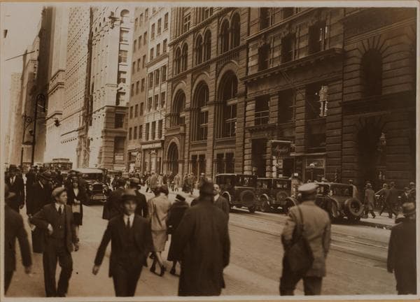 Manhattan: Broadway - Wall Street, 1928