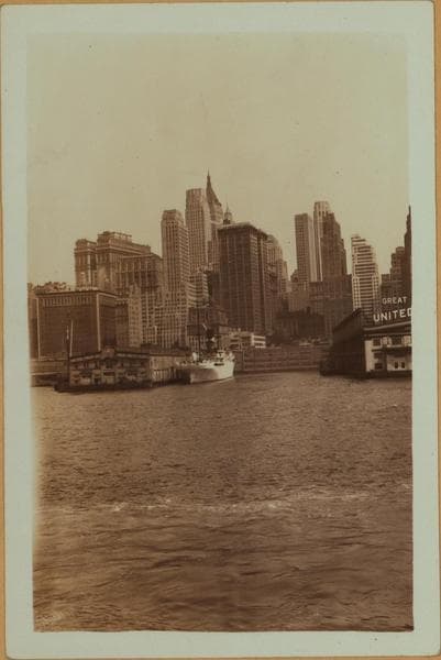 North (Hudson) River - Piers 6 and 7 of the United Fruit Company., 1932