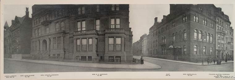 No. 874 Mrs. C.F. Stickney - Mrs Harriman - Mrs. Adolph Lewisohn - No. 883 Mrs. John Sloane - Lenox Library, East 70th St.], 1911