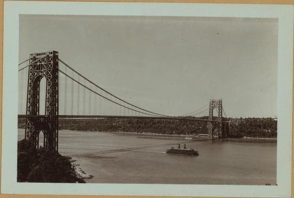 Bridges - George Washington Bridge - [North (Hudson) River.], 1938