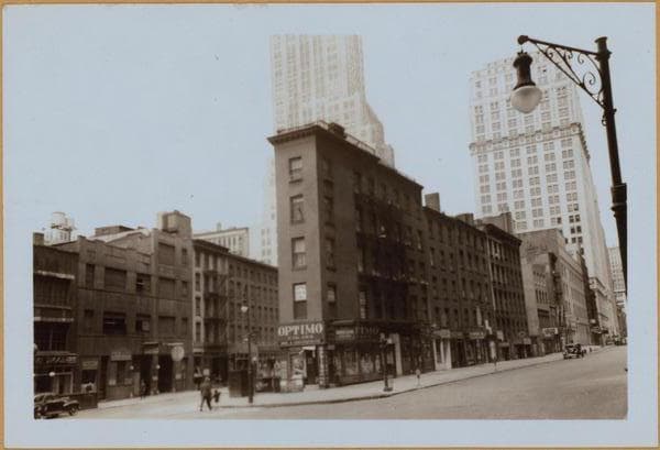 Manhattan: Greenwich Street - Trinity Place, 1940