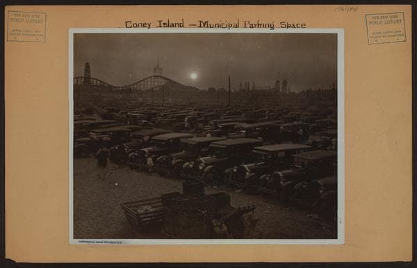 Islands - Coney Island - Municipal parking space., 1925