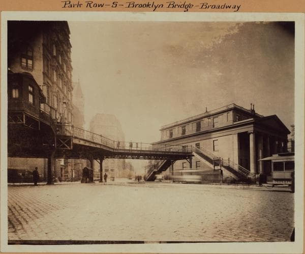 Manhattan: Park Row - Broadway, 1880