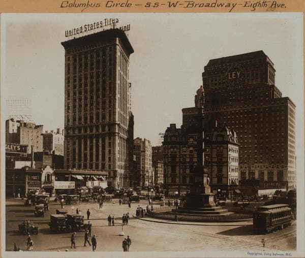 Manhattan: Columbus Circle - Broadway - 8th Avenue., 1924