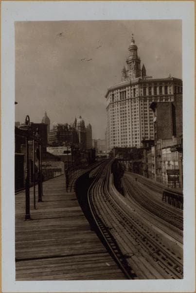 Manhattan: Chatham Square to Municipal Building from the [3rd Avenue] El., 1941