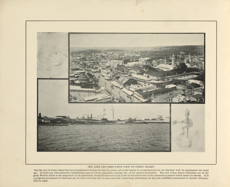 Sky Line and Bird's Eye View of Coney Island, 1905