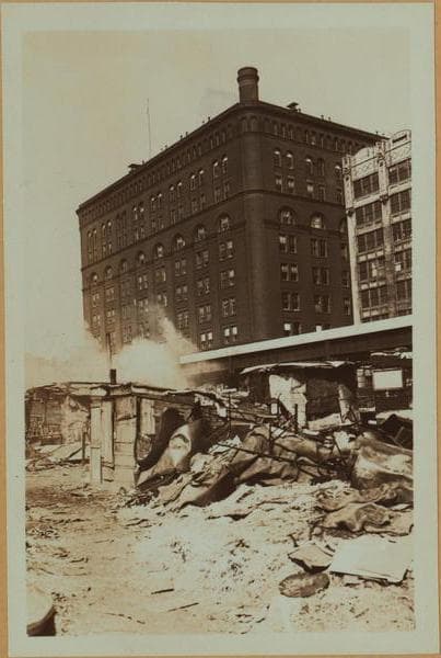 Squatters Colony at the Morton Street and Washington Street., 1934