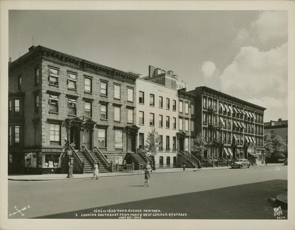 York Avenue #1646-50 - 87th Street looking southeast, 1945-07-20