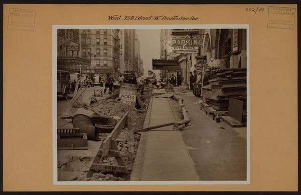 Manhattan: 75th Street (West) - Amsterdam Avenue, 1936