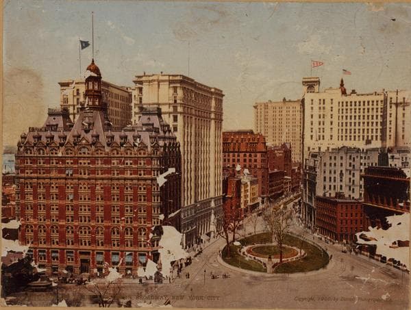 Manhattan: Broadway - Battery Place, 1900