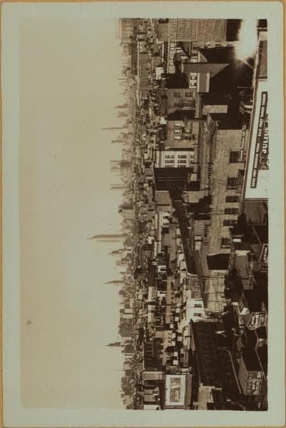 General view - [Lower East side of Manhattan - Williamsburg Bridge (North).], 1932